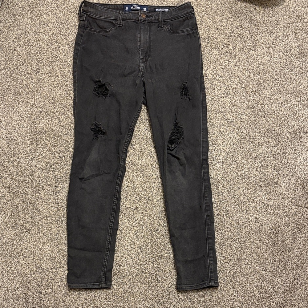 Hollister Black Ripped Skinny Jeans